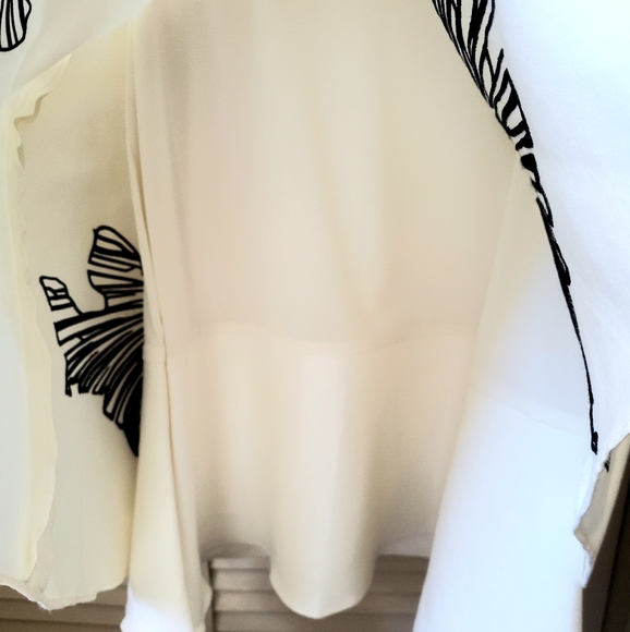 🌱 NWT Halston Heritage A-Line Printed Halter Mini Dress White Size XS/2 - Picture 8 of 12